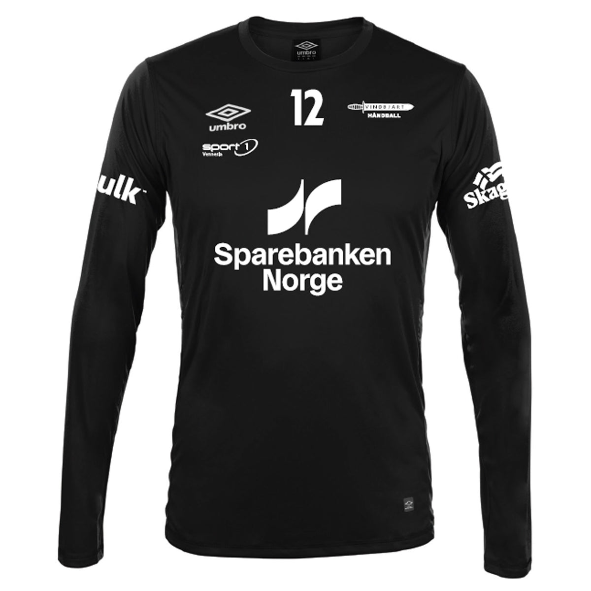 Vindbjart HK Liga LS Jersey jr Sort Bredde